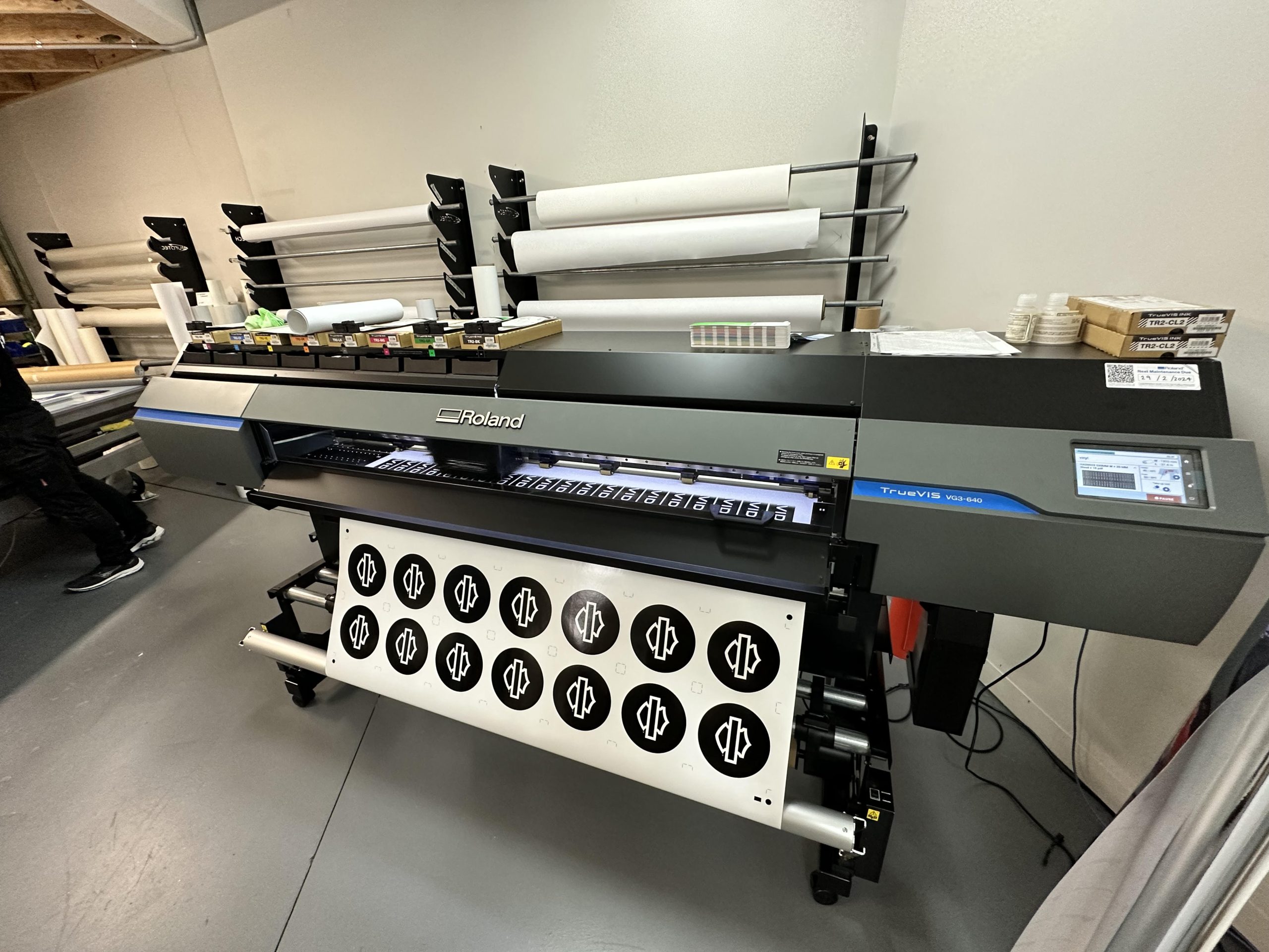 Roland TrueVIS VG3-640 at 1800 Projects Miranda NSW Australia