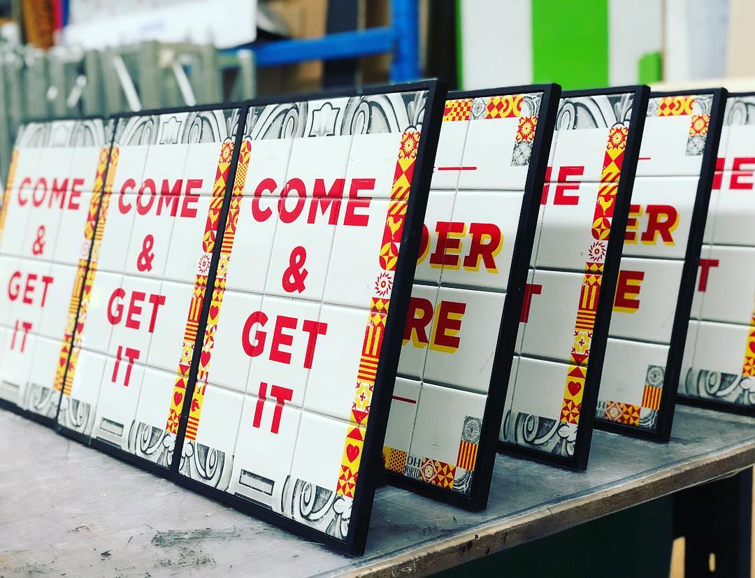 Custom Printed Tiles are possible<br> with 1800 For Promo