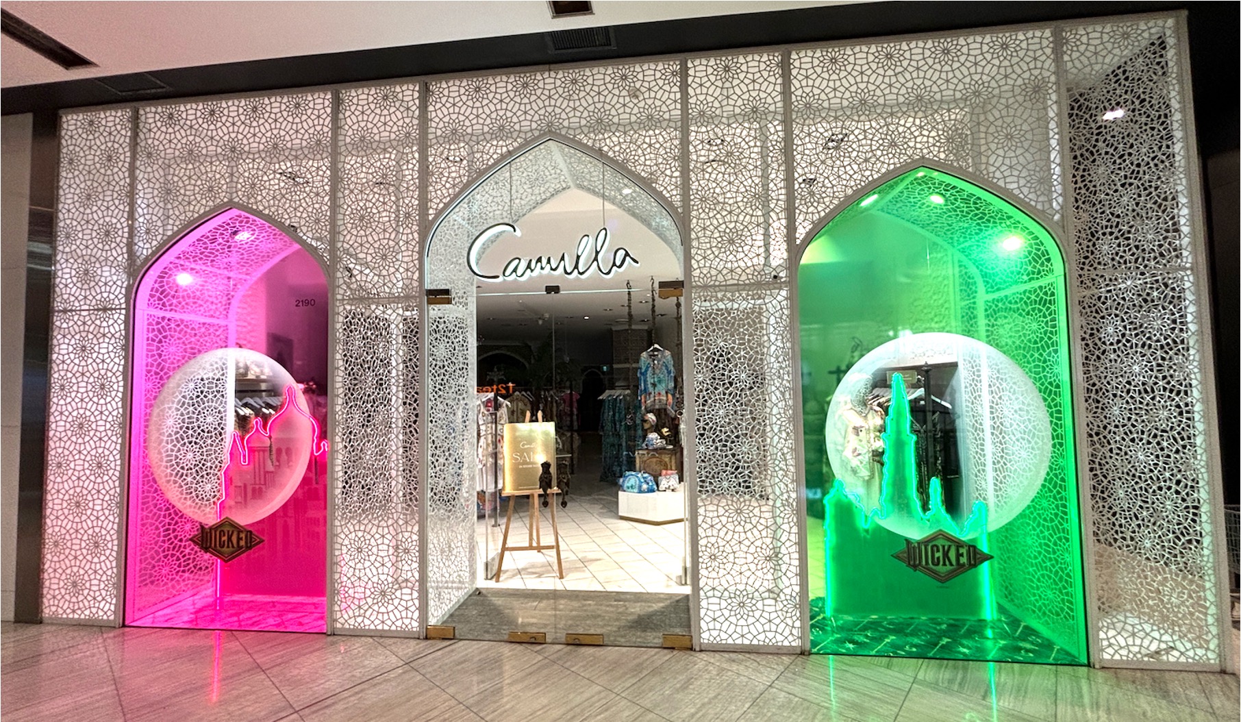 Retail Signage Display for Camilla Miranda Fair NSW Australia by 1800 Projects